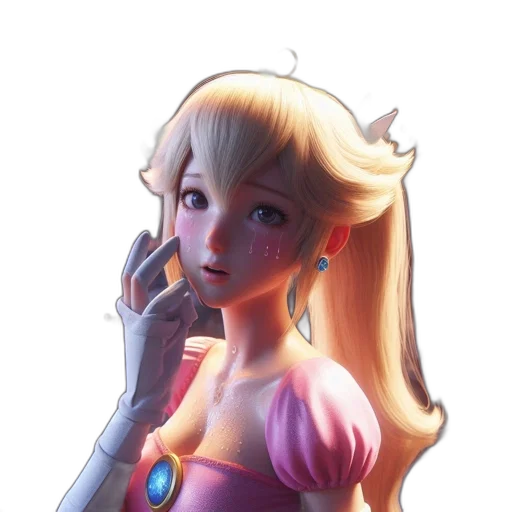 dress, robot, face, staff transparent PNG cut-out