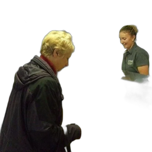 staff, jacket, mask, face transparent PNG cut-out