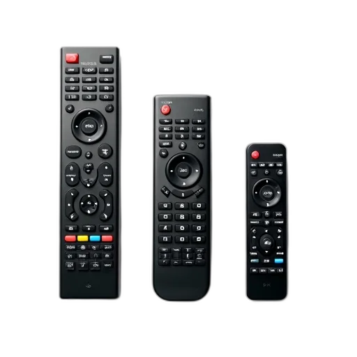 3d render, set, three, remote transparent PNG cut-out