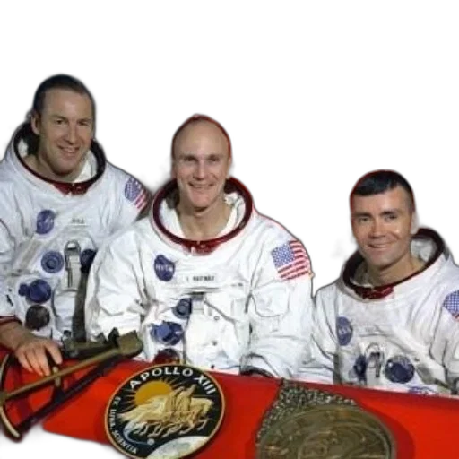 outer space, three, astronauts, space transparent PNG cut-out
