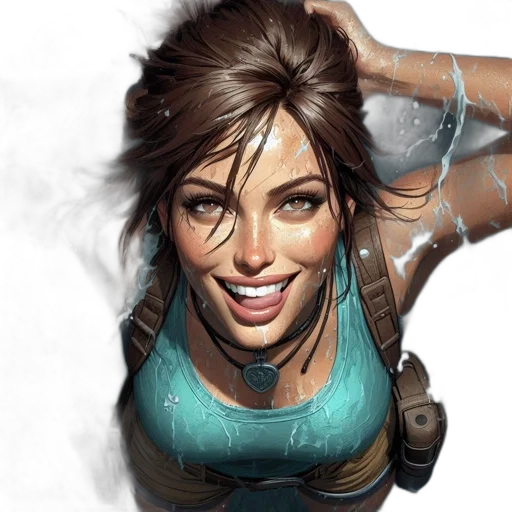 face, concept art, comic book art, photorealistic transparent PNG cut-out