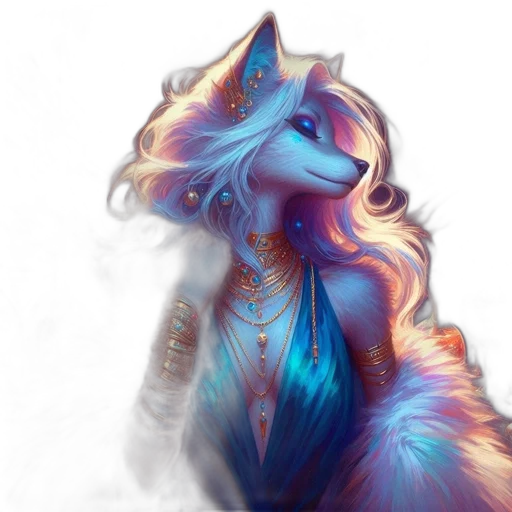 dragon, jewelry, staff, dress transparent PNG cut-out