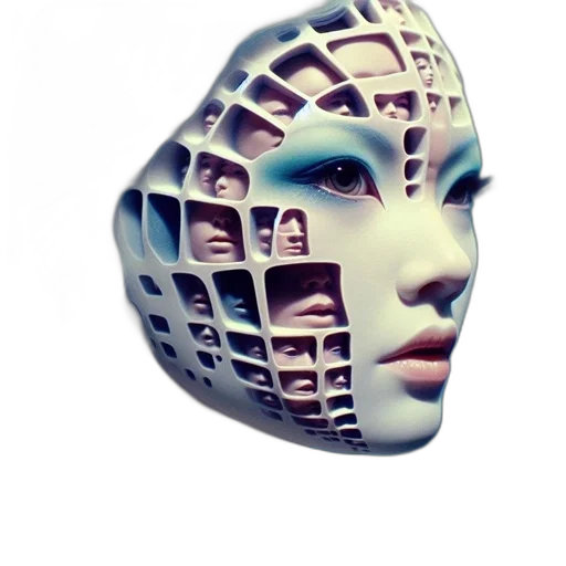 mask, robot, face, crown transparent PNG cut-out
