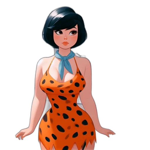 dress, cartoon, concept art, 3d render transparent PNG cut-out