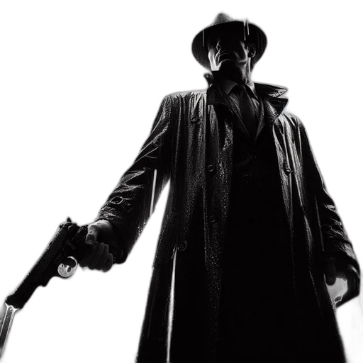weapon, staff, mask, jacket transparent PNG cut-out