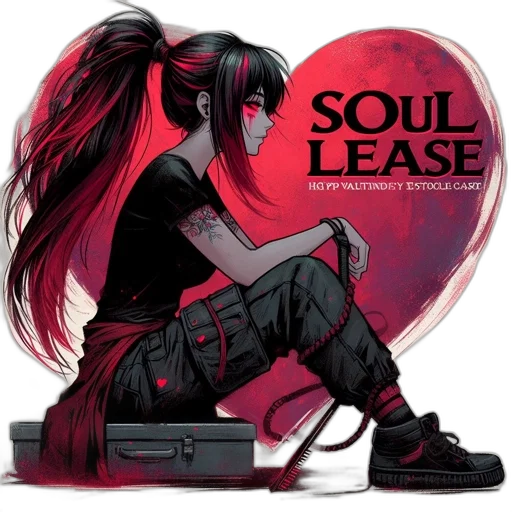 concept art, comic book art, cyberpunk, anime transparent PNG cut-out