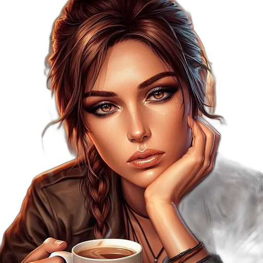 face, jewelry, photorealistic, fantasy art transparent PNG cut-out