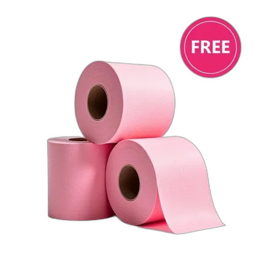 stack, pink, toilet, paper transparent PNG cut-out