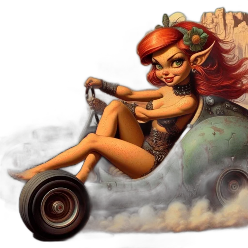 car, concept art, fantasy art, photorealistic transparent PNG cut-out