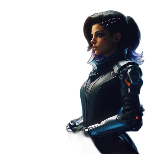 robot, jacket, concept art, cyberpunk transparent PNG cut-out