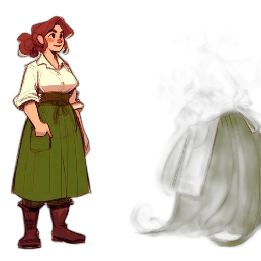 concept art, fantasy art, pixel art, watercolor transparent PNG cut-out