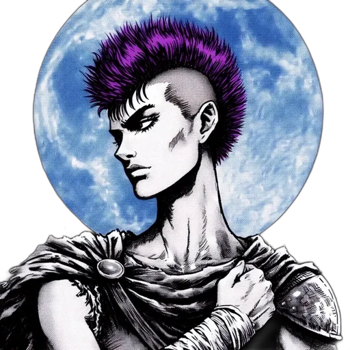 dragon, face, hair, staff transparent PNG cut-out