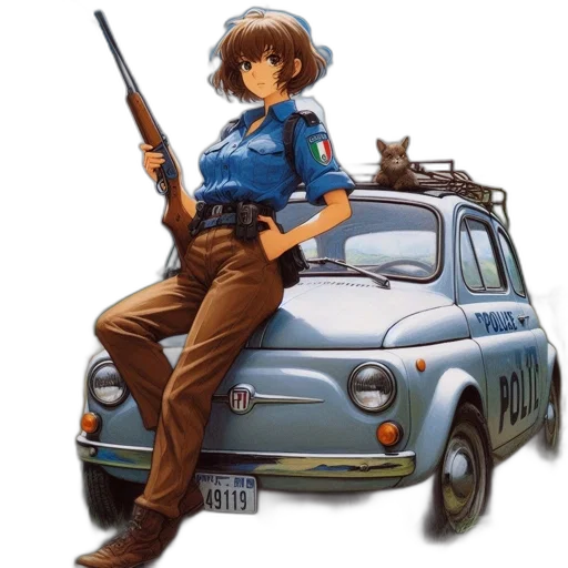 car, weapon, staff, concept art transparent PNG cut-out