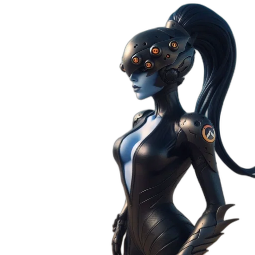 robot, mask, concept art, cyberpunk transparent PNG cut-out