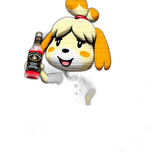 crown, animal, bottle, staff transparent PNG cut-out