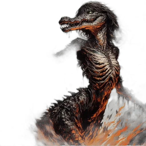 dragon, creature, animal, concept art transparent PNG cut-out