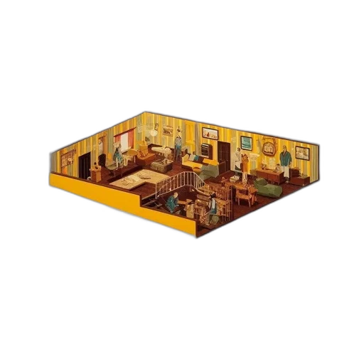 furniture, pixel art, 3d render, concept art transparent PNG cut-out