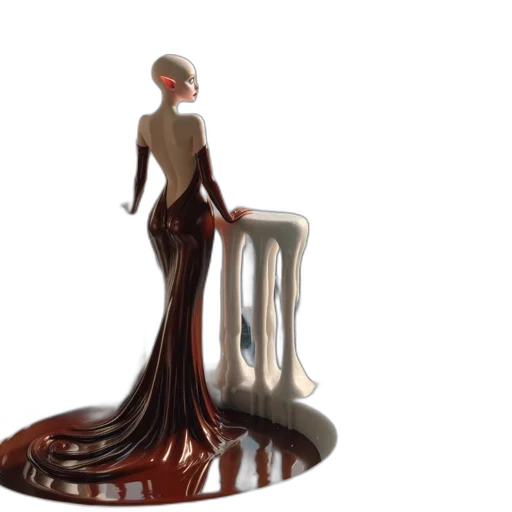dress, furniture, jewelry, 3d render transparent PNG cut-out