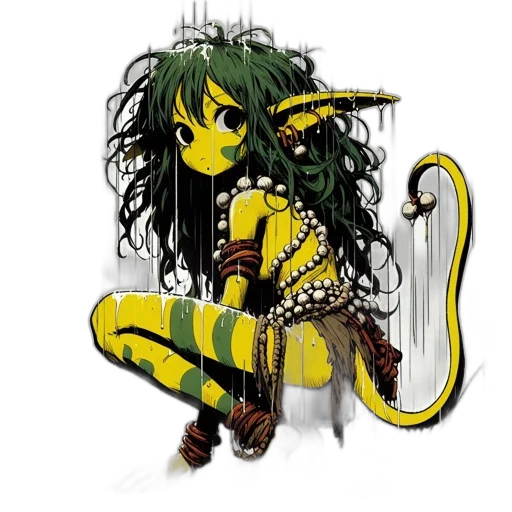 dragon, creature, hair, animal transparent PNG cut-out