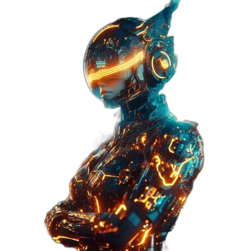 robot, staff, dress, mask transparent PNG cut-out