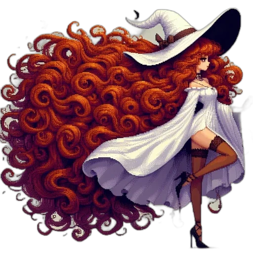 hair, hat, dress, crown transparent PNG cut-out
