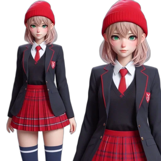 jacket, 3d render, concept art, anime transparent PNG cut-out