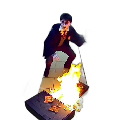 jacket, weapon, staff, shoes transparent PNG cut-out