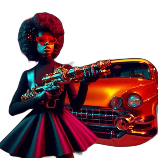 car, dress, weapon, concept art transparent PNG cut-out