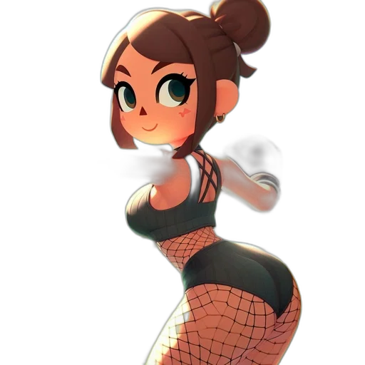 dress, robot, staff, pixel art transparent PNG cut-out