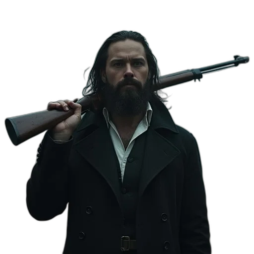 weapon, jacket, staff, sword transparent PNG cut-out