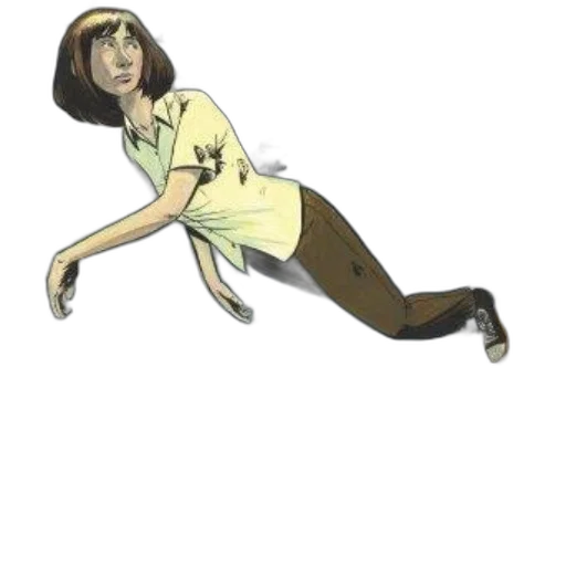staff, dress, creature, hair transparent PNG cut-out