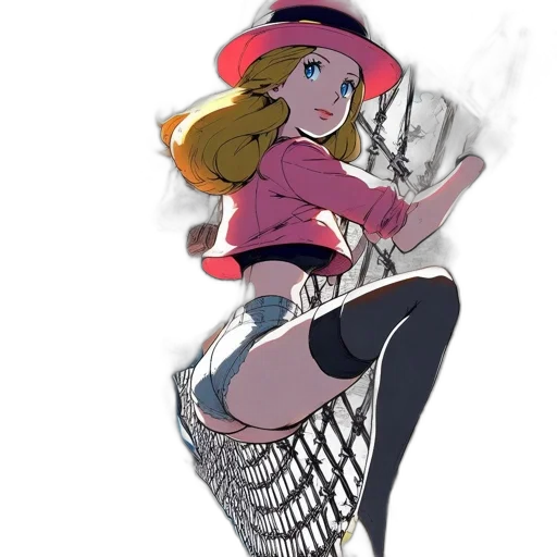 hat, dress, shoes, weapon transparent PNG cut-out