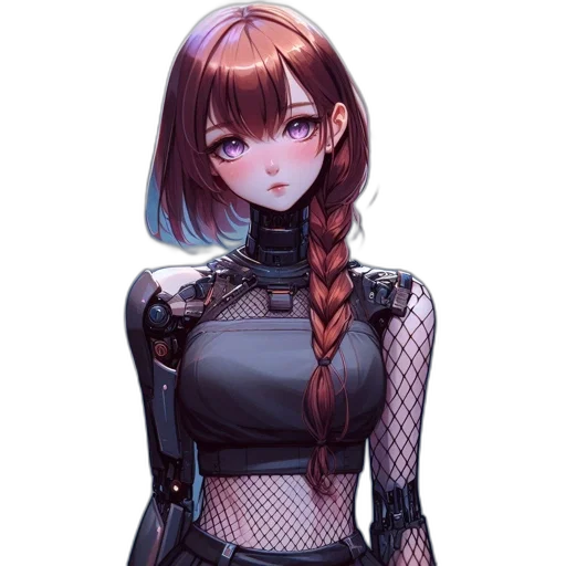 dress, robot, jacket, staff transparent PNG cut-out