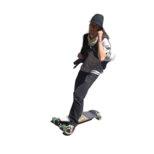 shoes, hat, jacket, staff transparent PNG cut-out