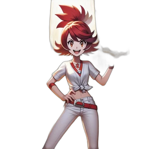 staff, weapon, hair, jacket transparent PNG cut-out