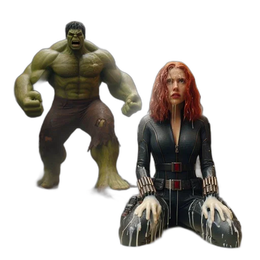concept art, comic book art, 3d render, hulk transparent PNG cut-out