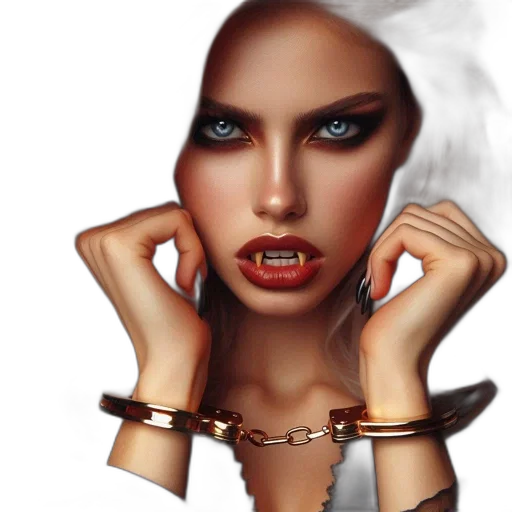 jewelry, face, fantasy art, photorealistic transparent PNG cut-out
