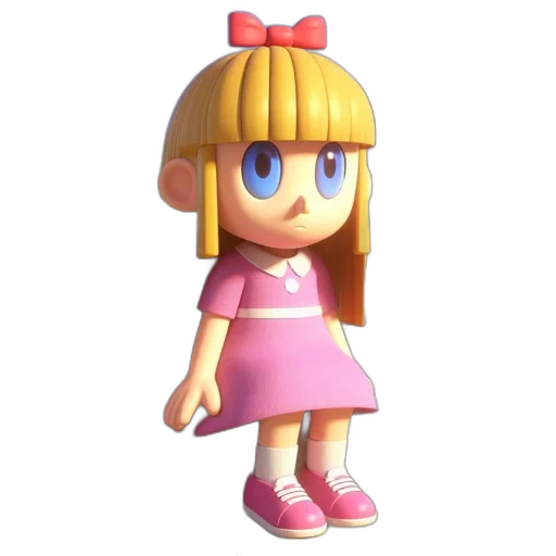 dress, hat, face, staff transparent PNG cut-out