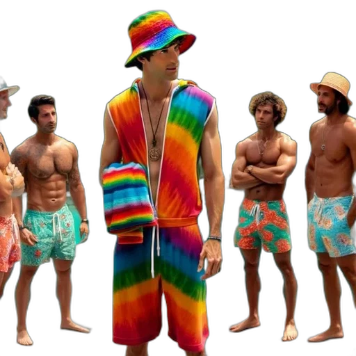 hat, concept art, vaporwave, 3d render transparent PNG cut-out