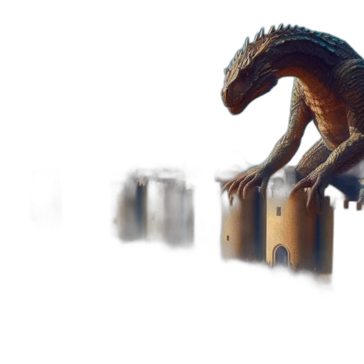 dragon, creature, robot, animal transparent PNG cut-out