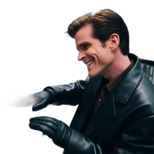 jacket, face, weapon, robot transparent PNG cut-out