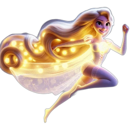 dress, hair, jewelry, concept art transparent PNG cut-out