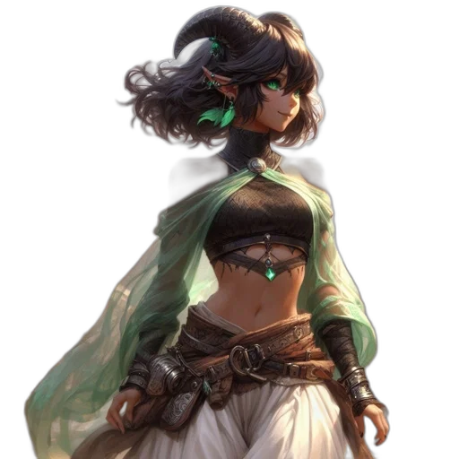 staff, dress, dragon, mask transparent PNG cut-out