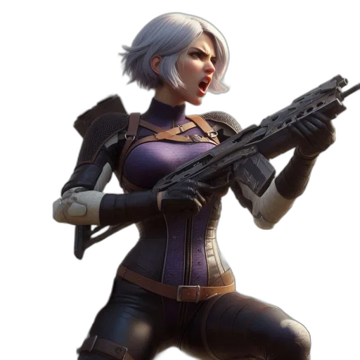 weapon, jacket, staff, concept art transparent PNG cut-out