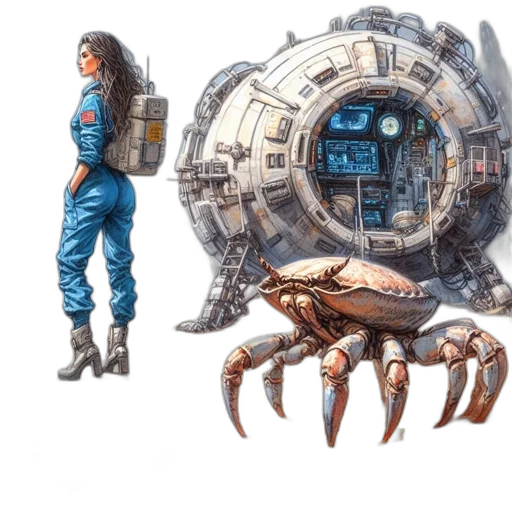 creature, concept art, fantasy art, comic book art transparent PNG cut-out