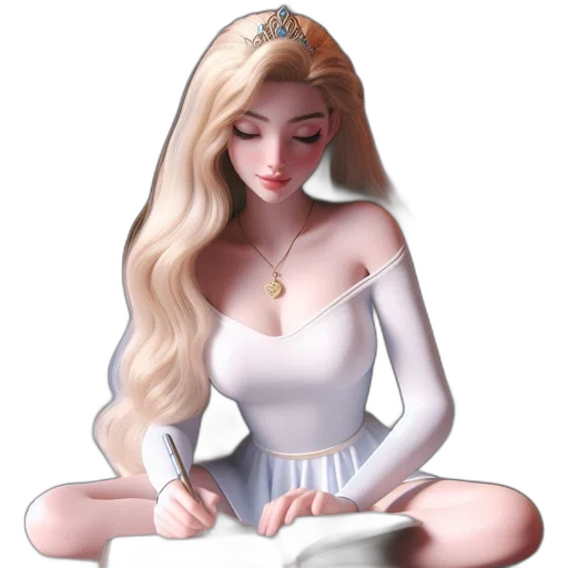 jewelry, dress, crown, fantasy art transparent PNG cut-out