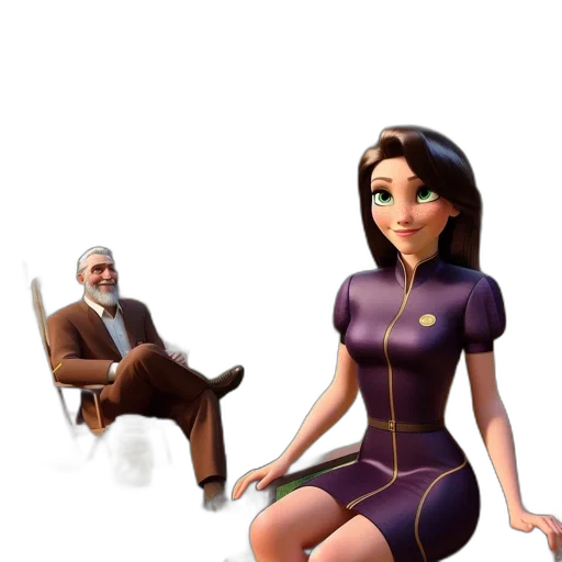 furniture, dress, staff, robot transparent PNG cut-out