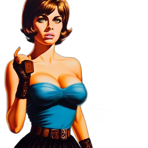 dress, comic book art, photorealistic, concept art transparent PNG cut-out