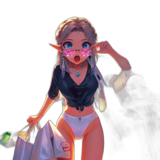 dress, robot, concept art, cyberpunk transparent PNG cut-out