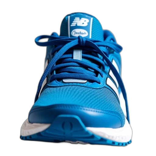 shoes, blue, close-up, single transparent PNG cut-out
